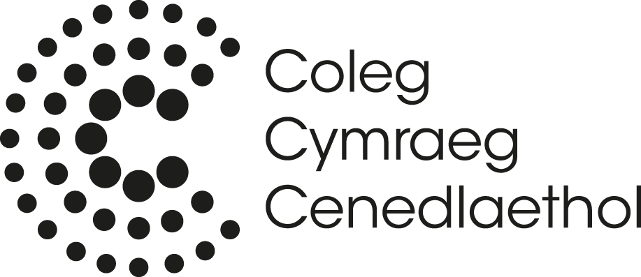 Logo'r Coleg Cymraeg Cenedlaethol