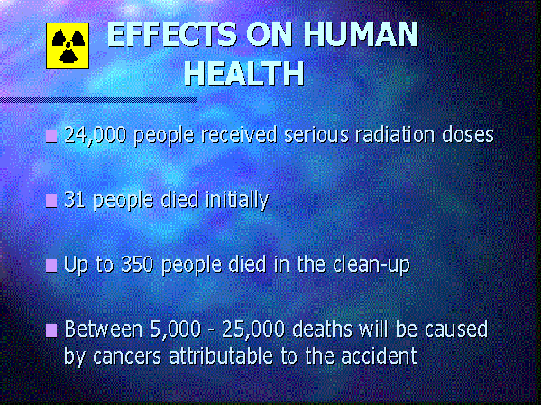 EFFECTS ON HUMAN HEALTH