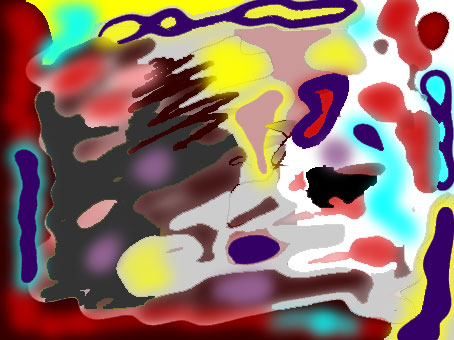 An abstract work showing the angst and confusion of the postmodern condition