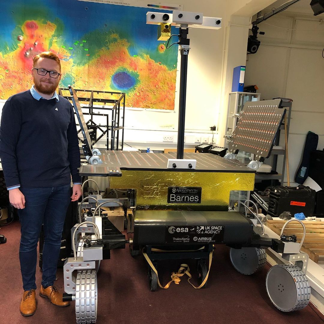 Me stood with the Barnes rover
