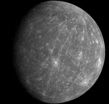 MESSENGER probe image of Mercury