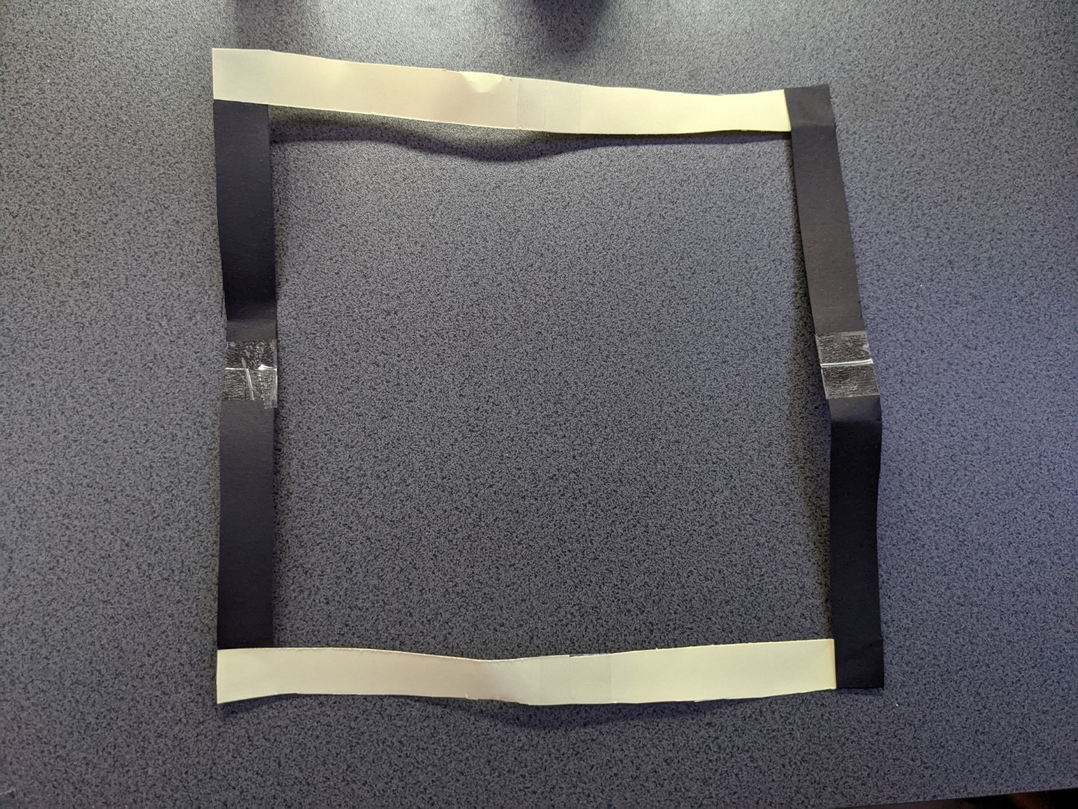 A square frame of card strips
